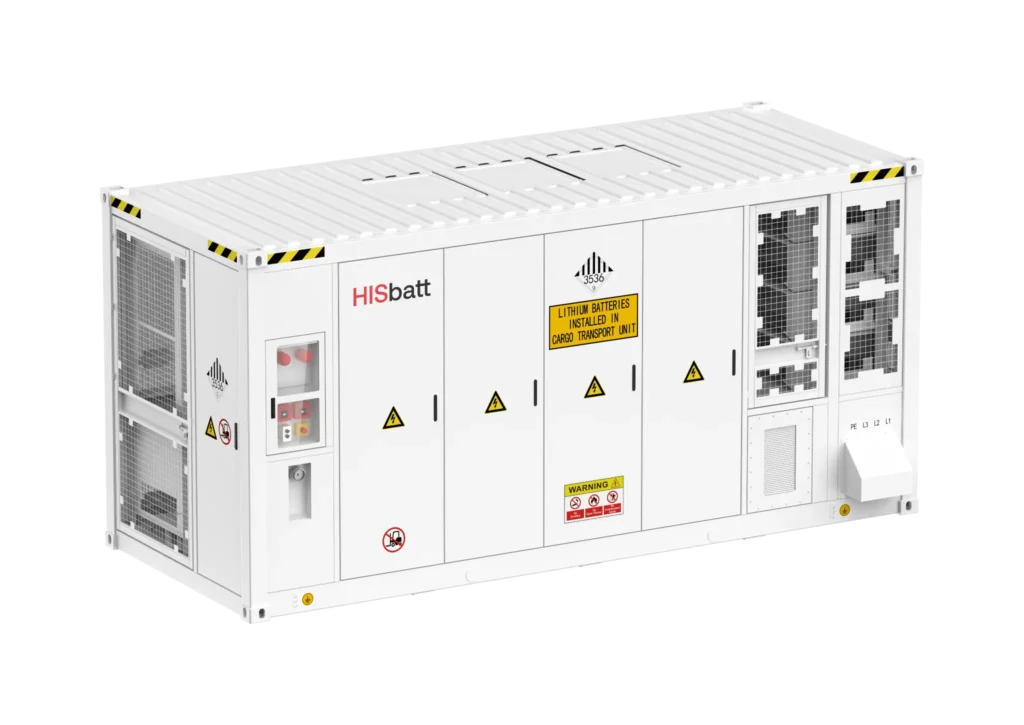 HISbatt Powerpack 800V Batteriespeicher im 20-Fuß-Container